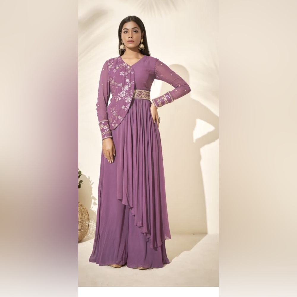 Wedding Puzzo set / pure hand work / purple